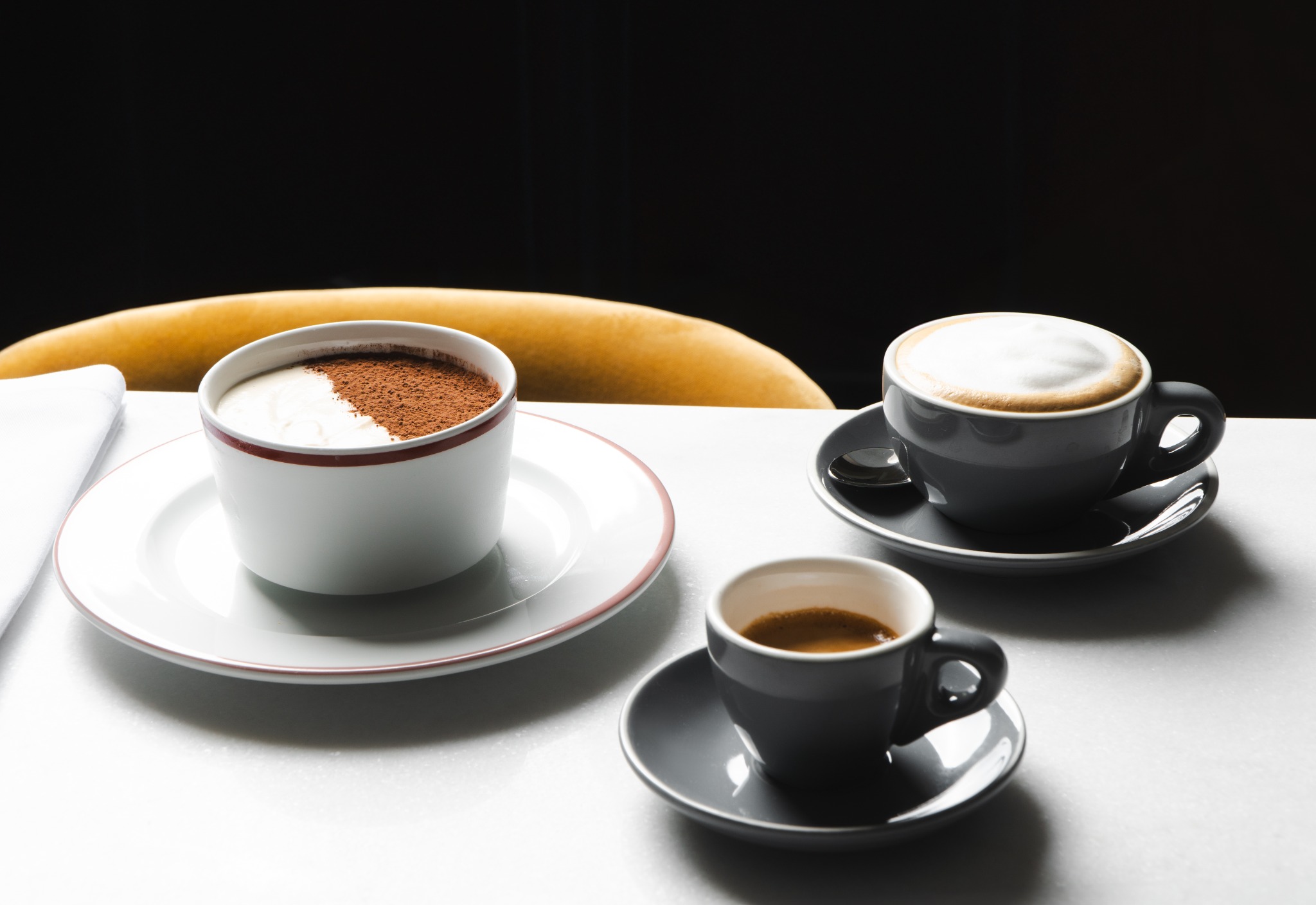 Detail of coffee being served